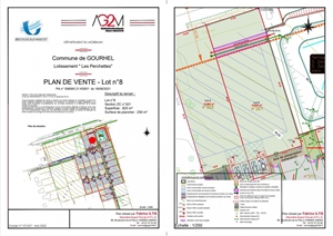 terrain a batir à la vente -   56800  GOURHEL, surface 825 m2 vente terrain a batir - UBI475660775